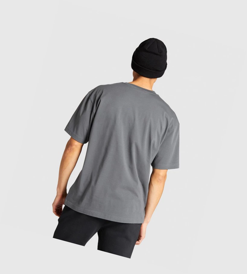 Gymshark Essential Oversized Miesten T Paidat Harmaat | TLSGYV597