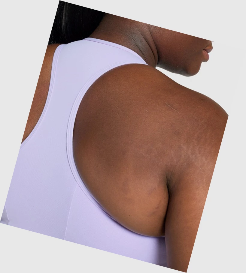Gymshark Essential Racer Back Koulutus Naisten Urheiluliivit Vaaleanvioletit | ALQFEU205
