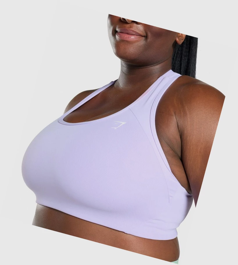 Gymshark Essential Racer Back Koulutus Naisten Urheiluliivit Vaaleanvioletit | ALQFEU205