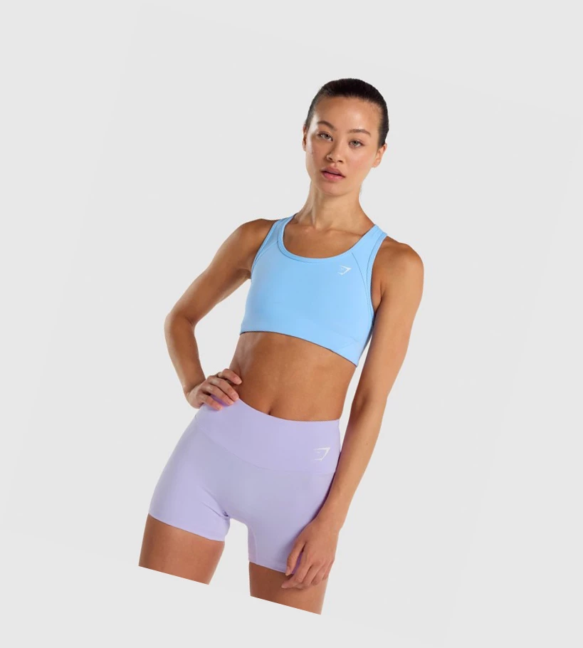 Gymshark Essential Racer Back Koulutus Naisten Urheiluliivit Vaaleansininen | BEPDKW740