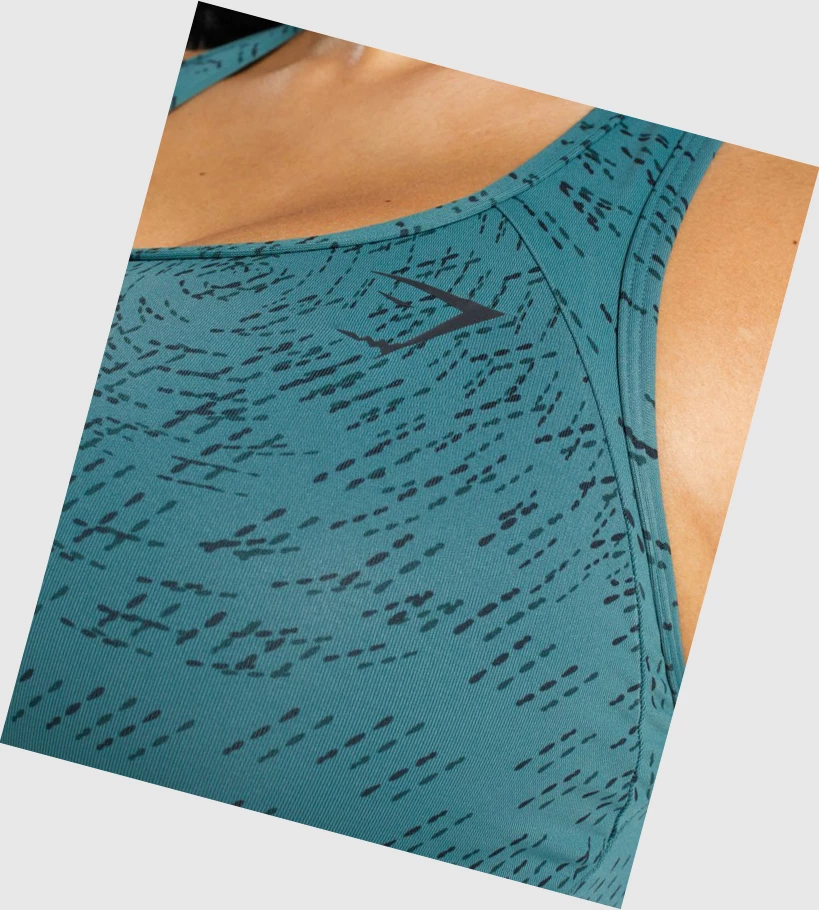 Gymshark Essential Racer Back Koulutus Naisten Urheiluliivit Tummanvihreä | KHTOMA842