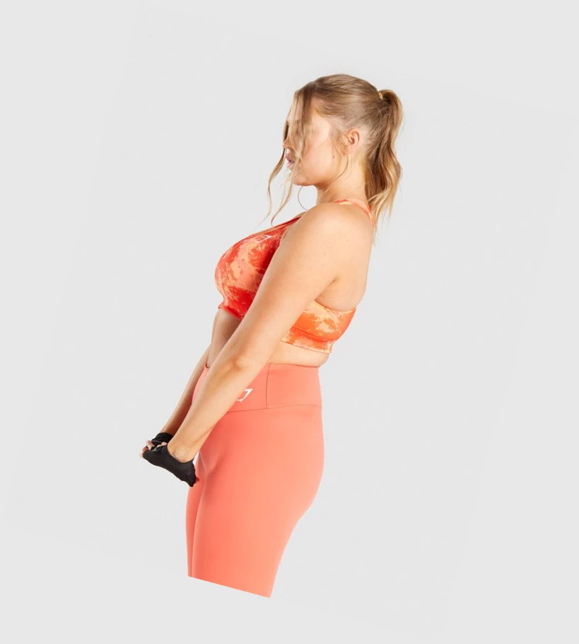 Gymshark Essential Racer Back Koulutus Naisten Urheiluliivit Oranssi Camo | KXFPLI351