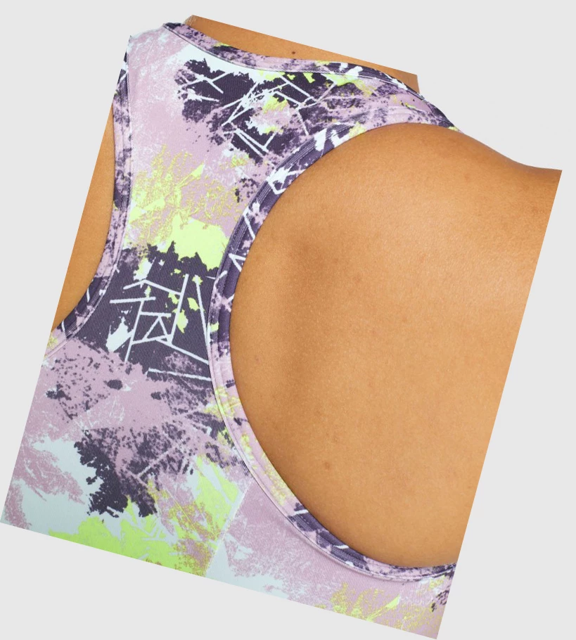 Gymshark Essential Racer Back Koulutus Naisten Urheiluliivit Camo | QYJBHZ057