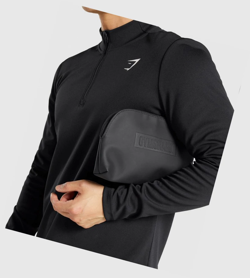 Gymshark Everyday Zip Pouch Miesten Laukku & Reppu Mustat | GWMALB762