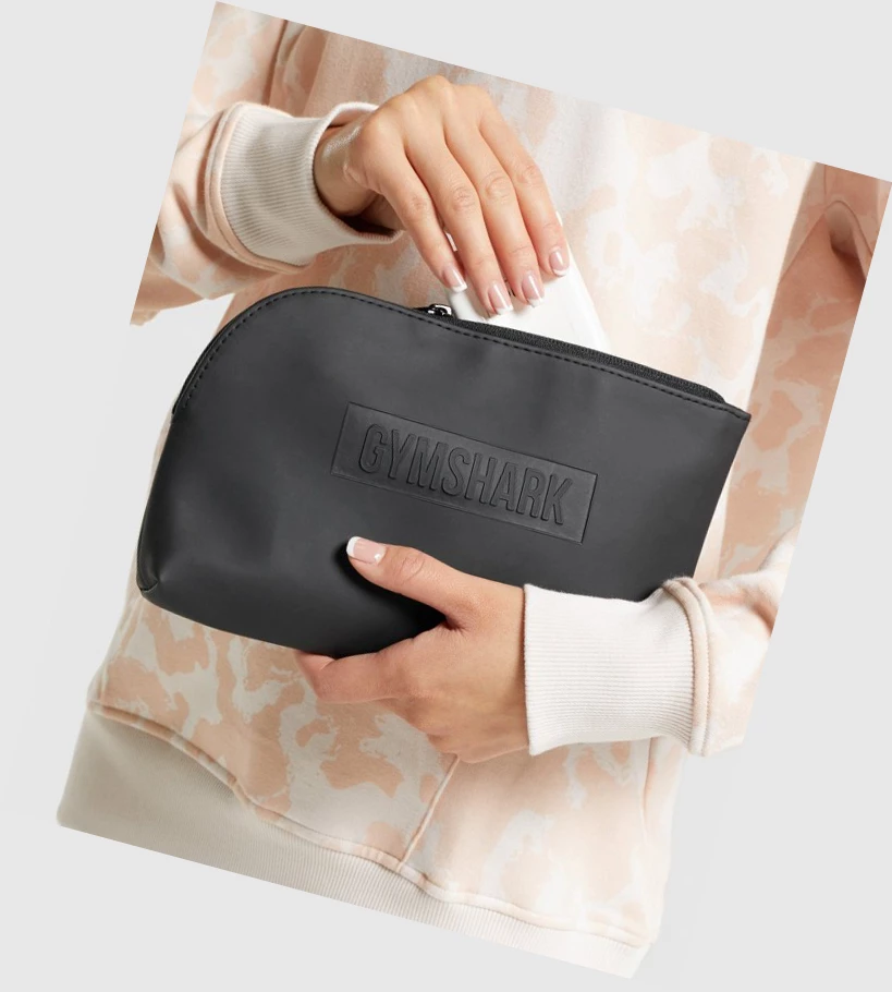 Gymshark Everyday Zip Pouch Miesten Laukku & Reppu Mustat | GWMALB762