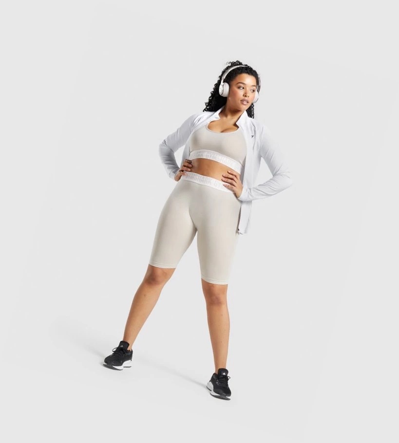 Gymshark Fit Seamless Cycling Naisten Shortsit Harmaat | CLNBRS106