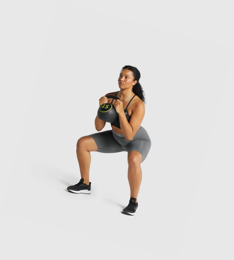 Gymshark Fit Seamless Cycling Naisten Shortsit Harmaat | PKMDNO413