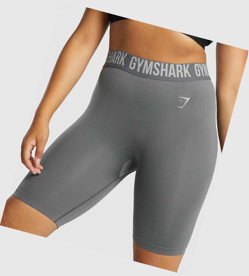 Gymshark Fit Seamless Cycling Naisten Shortsit Harmaat | PKMDNO413