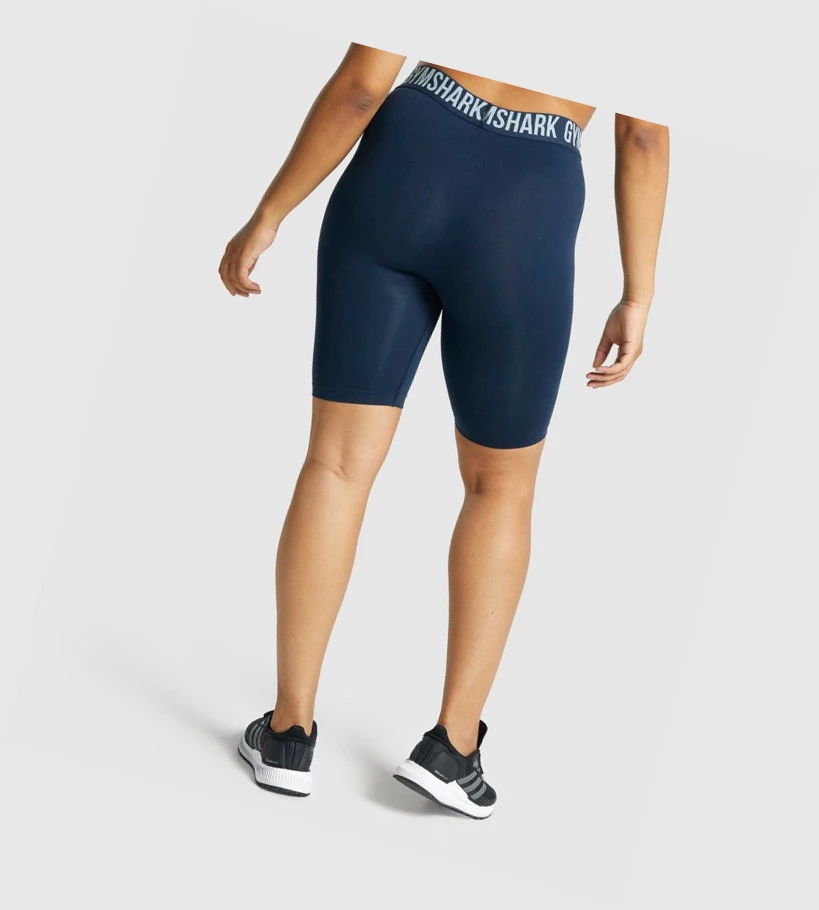 Gymshark Fit Seamless Cycling Naisten Shortsit Laivastonsininen | ZDKAPN516