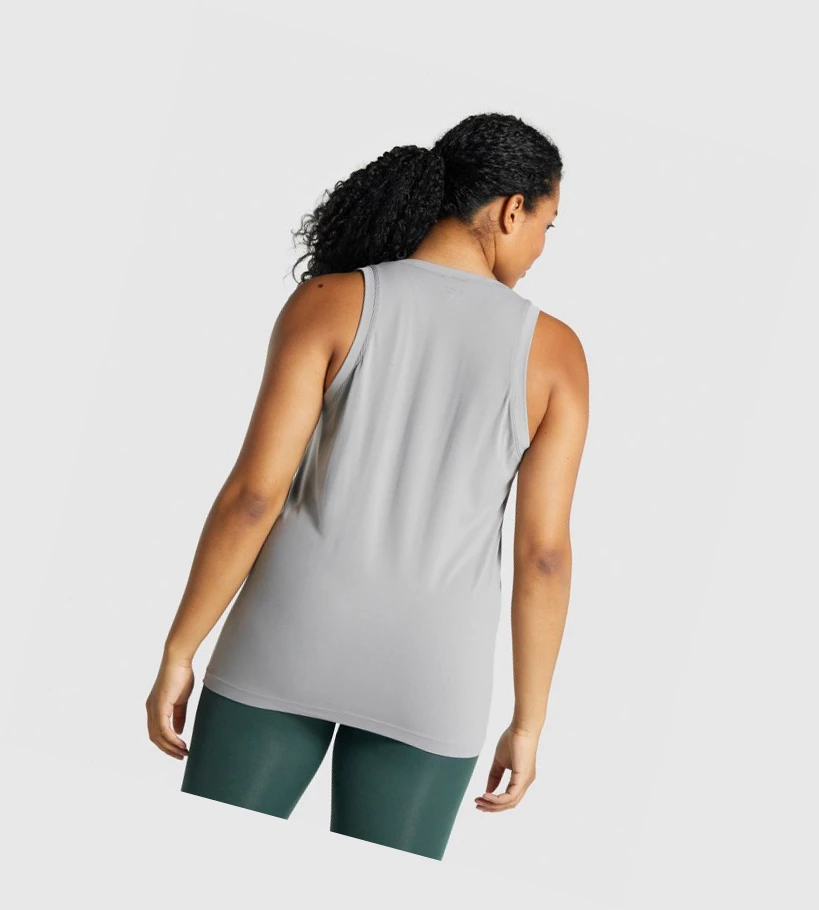 Gymshark Fit Seamless Loose Naisten Hihaton Paita Harmaat | YKBNPT028