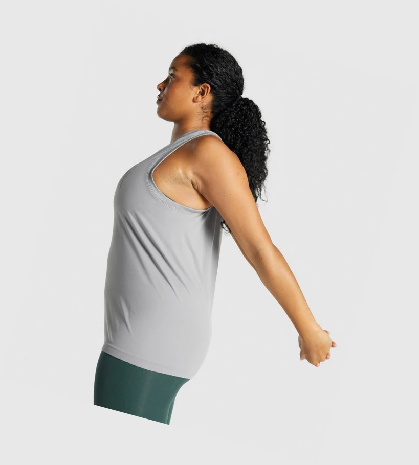 Gymshark Fit Seamless Loose Naisten Hihaton Paita Harmaat | YKBNPT028