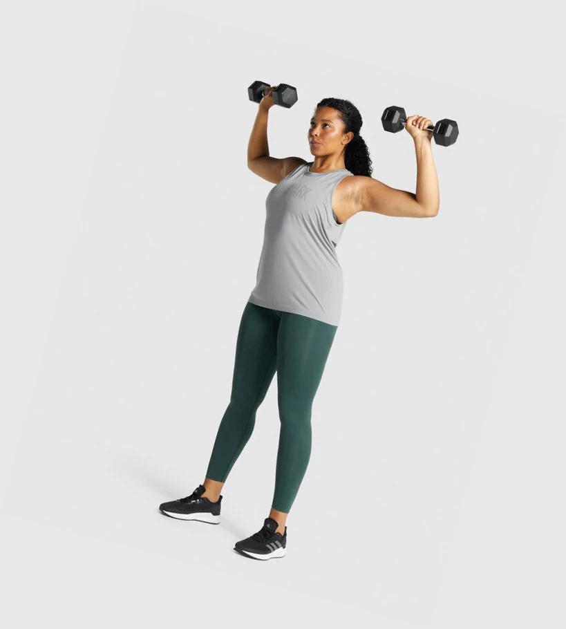 Gymshark Fit Seamless Loose Naisten Hihaton Paita Harmaat | YKBNPT028