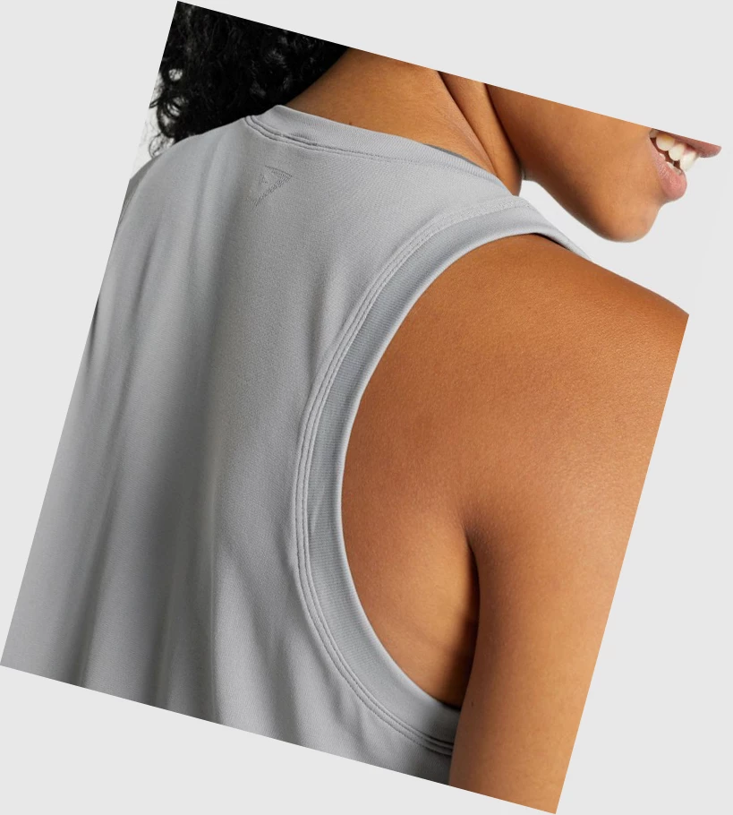 Gymshark Fit Seamless Loose Naisten Hihaton Paita Harmaat | YKBNPT028