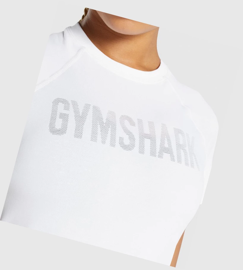 Gymshark Fit Seamless Loose Naisten T Paidat Valkoinen | MGTKHE074