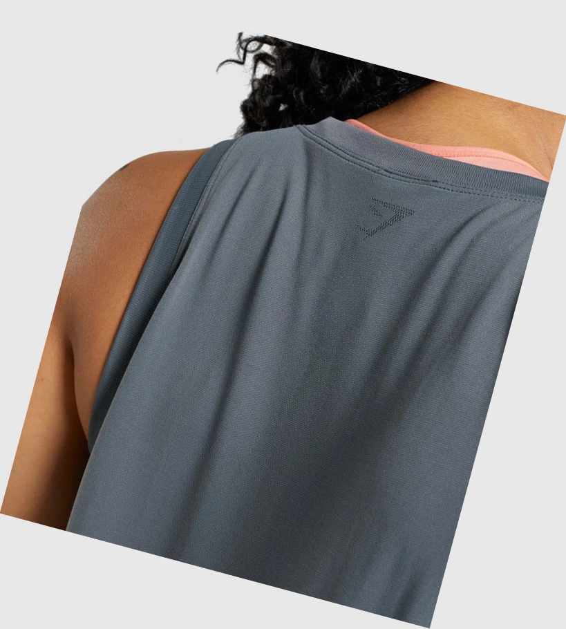 Gymshark Fit Seamless Naisten Hihaton Paita Harmaat | KIBRZX849