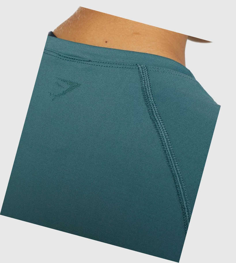 Gymshark Fit Seamless Naisten T Paidat Tummanvihreä | VHYEFR496