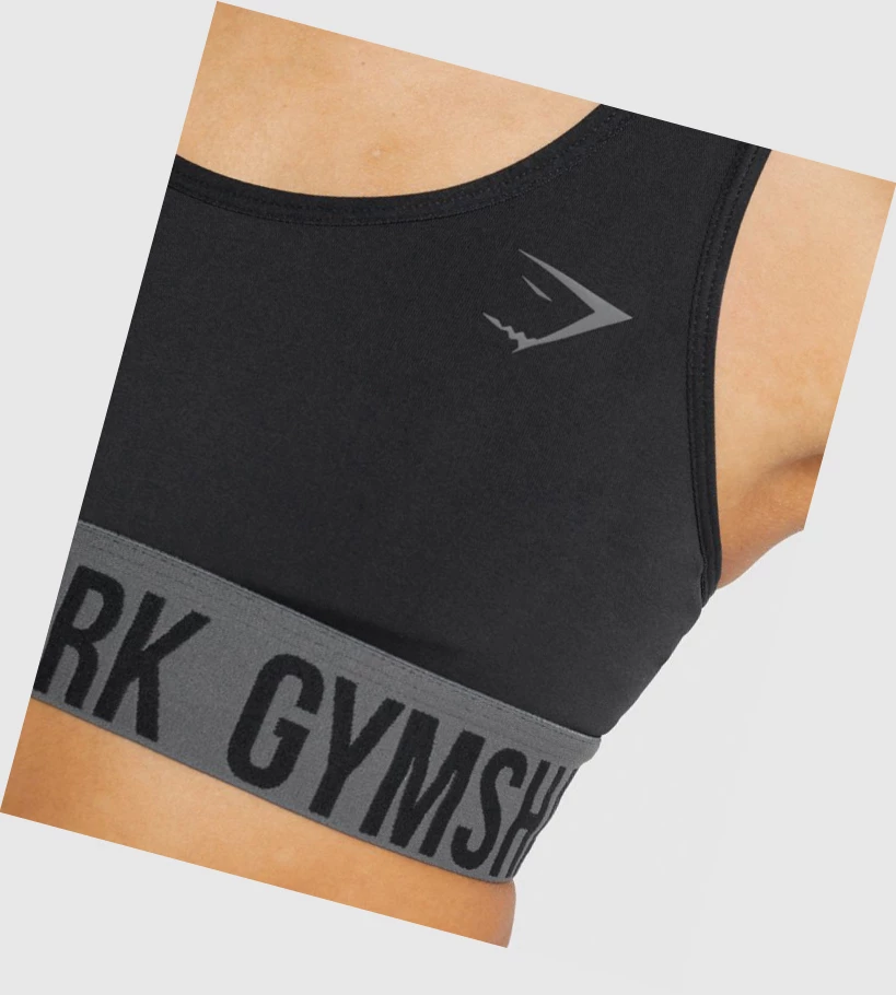 Gymshark Fit Seamless Naisten Urheiluliivit Mustat | ARHXVQ974