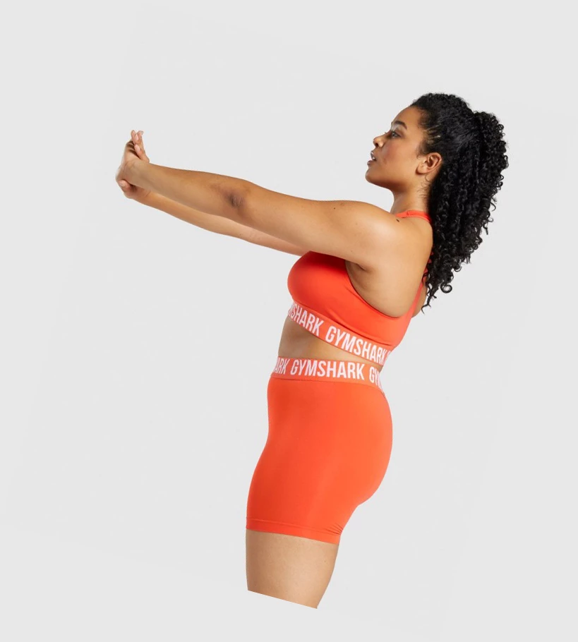 Gymshark Fit Seamless Naisten Urheiluliivit Oranssi | BYZJKL592