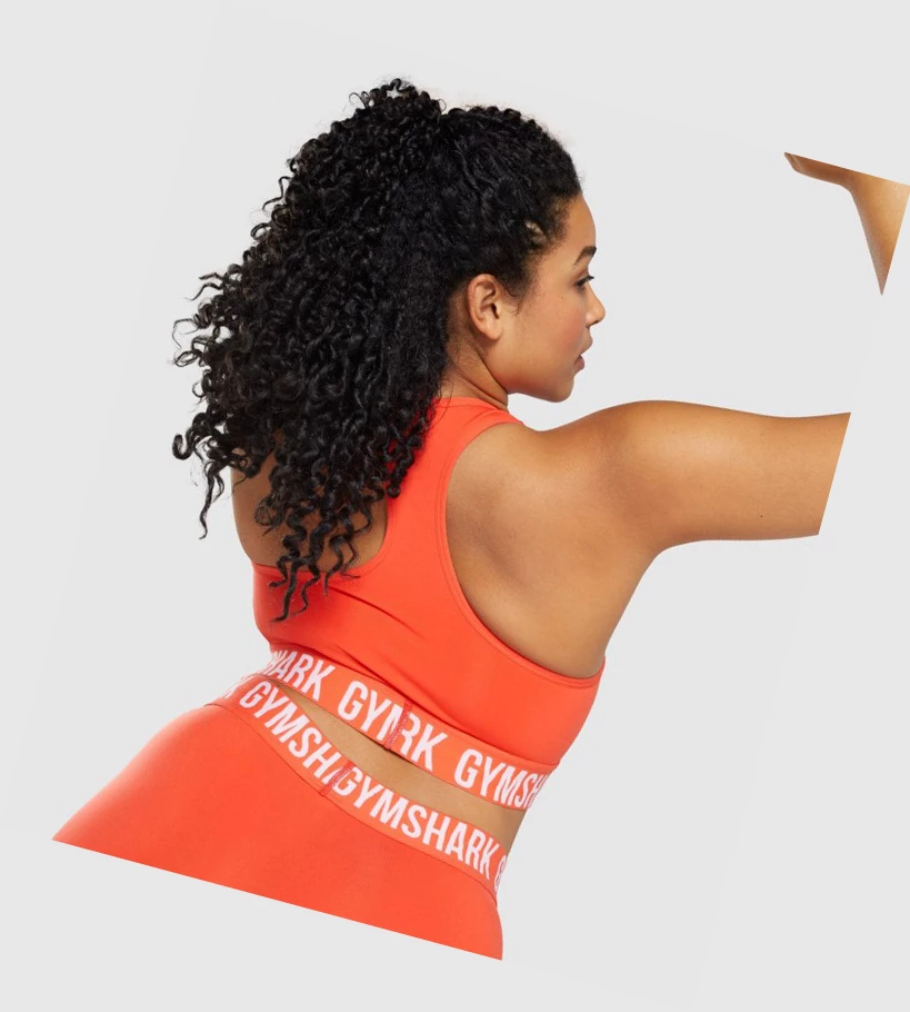 Gymshark Fit Seamless Naisten Urheiluliivit Oranssi | BYZJKL592