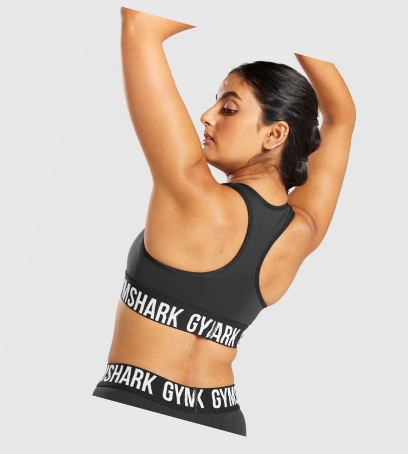 Gymshark Fit Seamless Naisten Urheiluliivit Mustat Valkoinen | HDLWNX127
