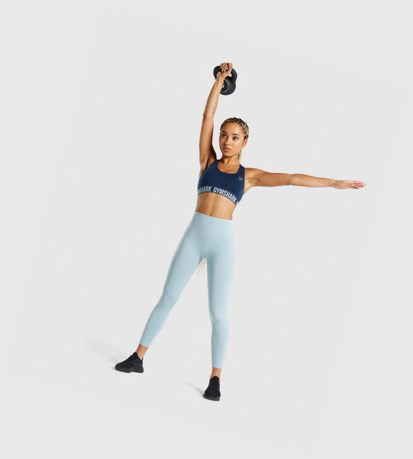 Gymshark Fit Seamless Naisten Urheiluliivit Laivastonsininen | PHTXZG510