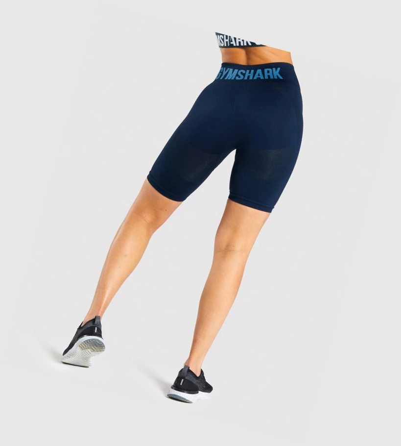 Gymshark Flex Cycling Naisten Shortsit Laivastonsininen | VGEDIK615