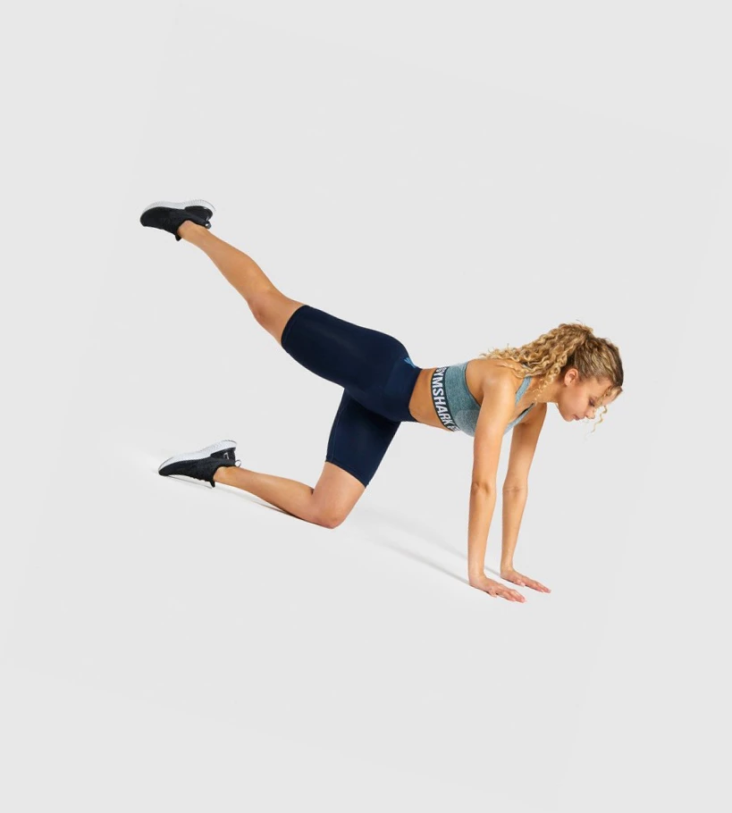 Gymshark Flex Cycling Naisten Shortsit Laivastonsininen | VGEDIK615