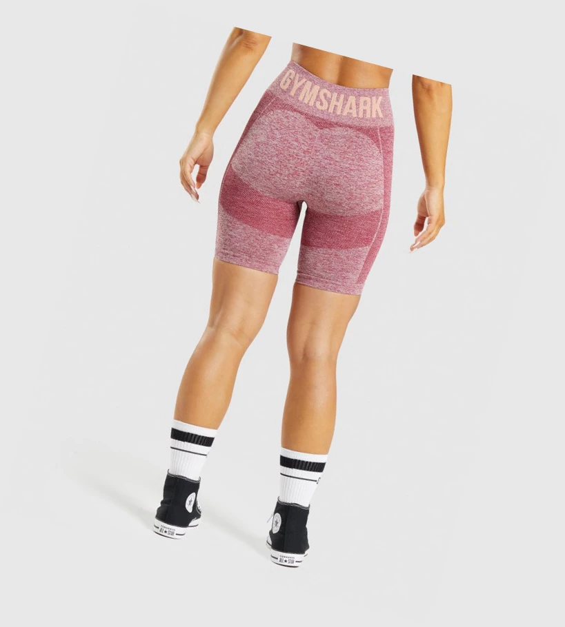 Gymshark Flex Cycling Naisten Shortsit Viininpunainen | BVFDEL734