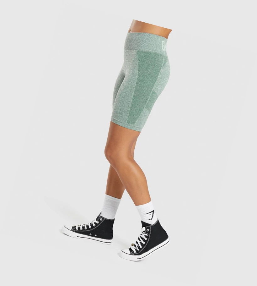 Gymshark Flex Cycling Naisten Shortsit Vihreä | TRAMZQ287