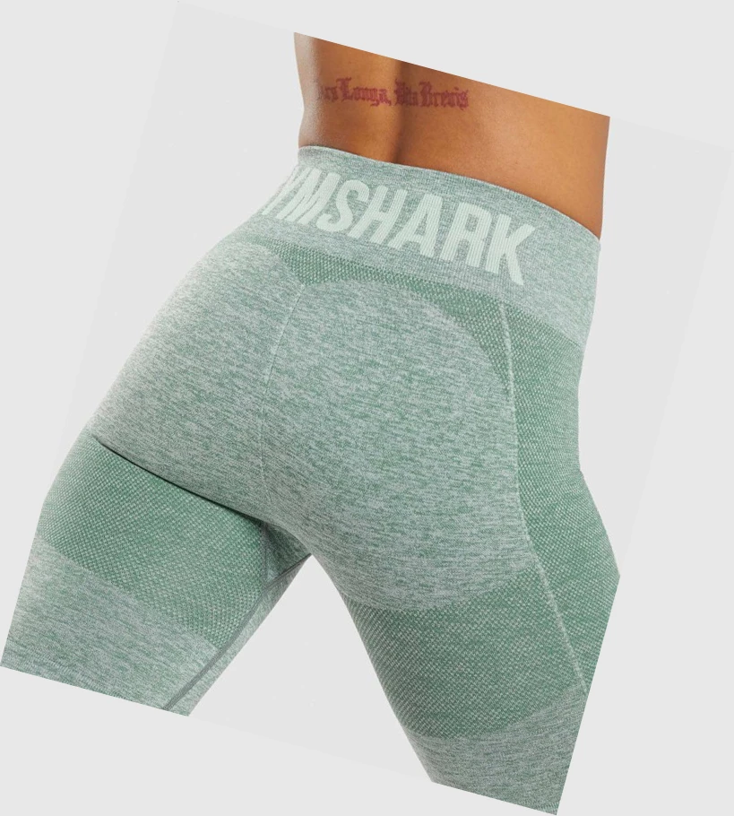 Gymshark Flex Cycling Naisten Shortsit Vihreä | TRAMZQ287