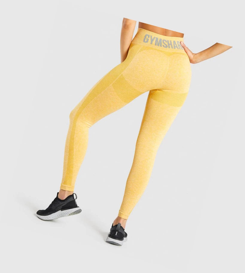 Gymshark Flex High Waisted Naisten Leggingsit Keltainen | MWGCPB361