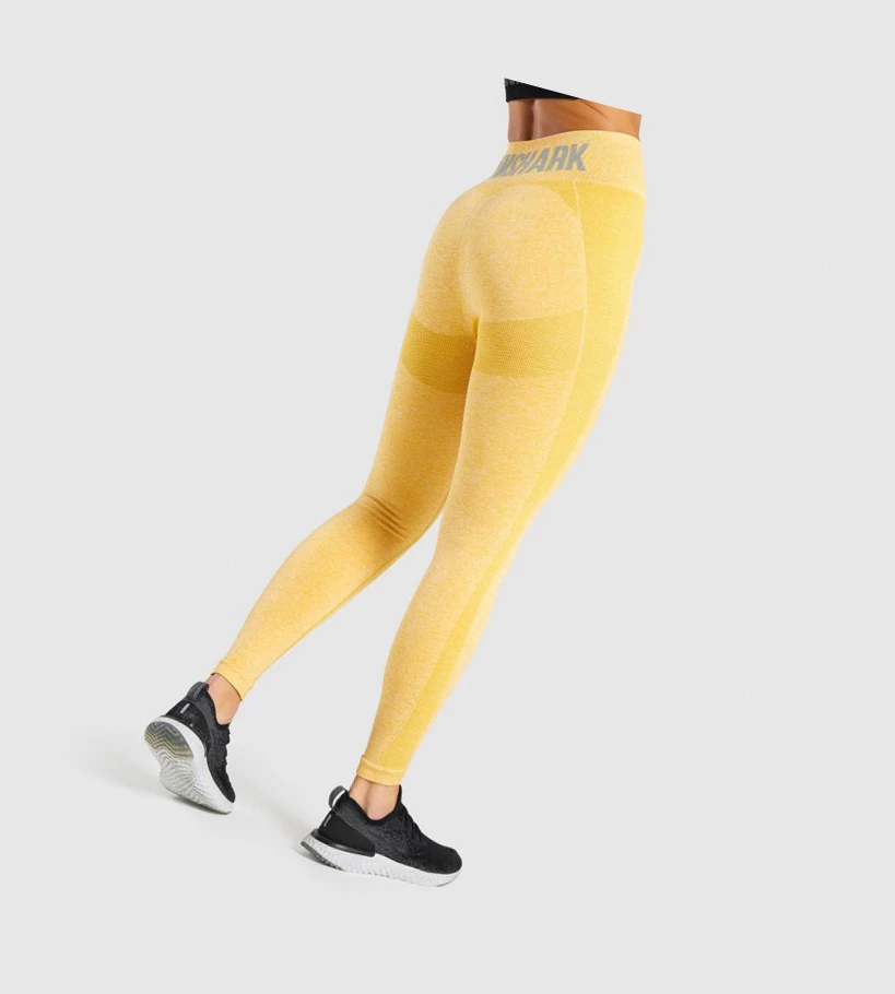Gymshark Flex High Waisted Naisten Leggingsit Keltainen | MWGCPB361