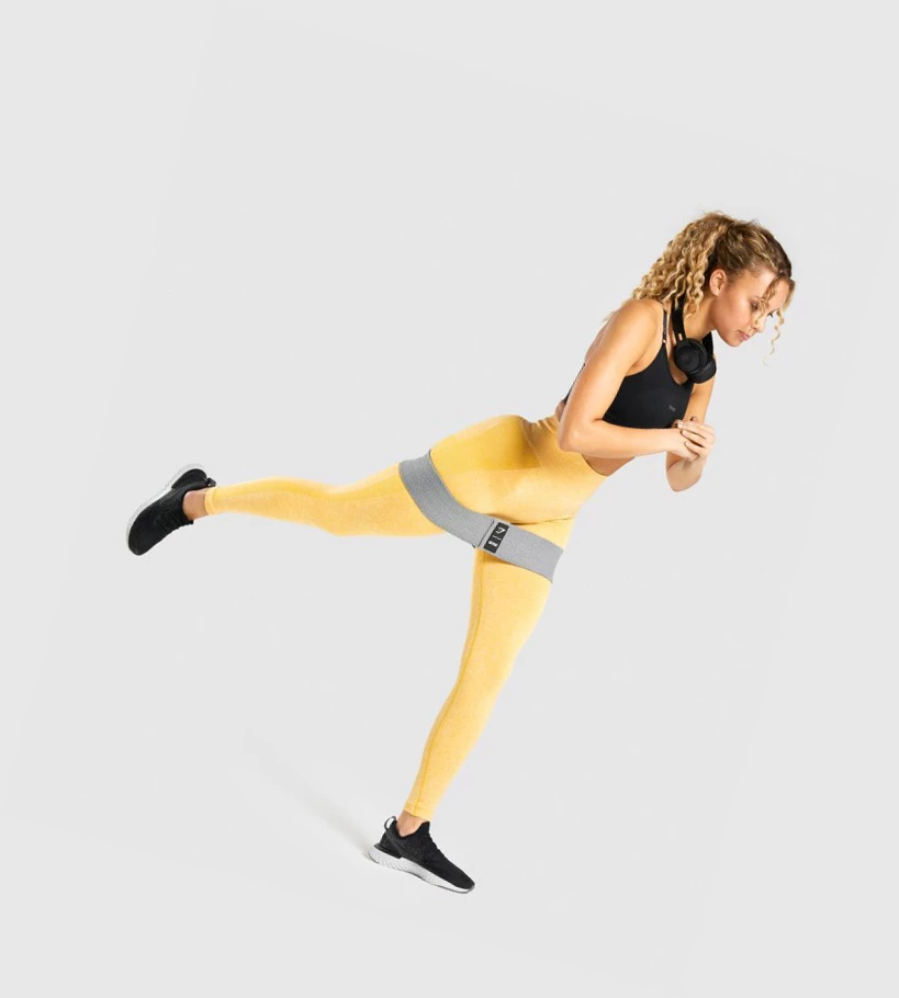 Gymshark Flex High Waisted Naisten Leggingsit Keltainen | MWGCPB361