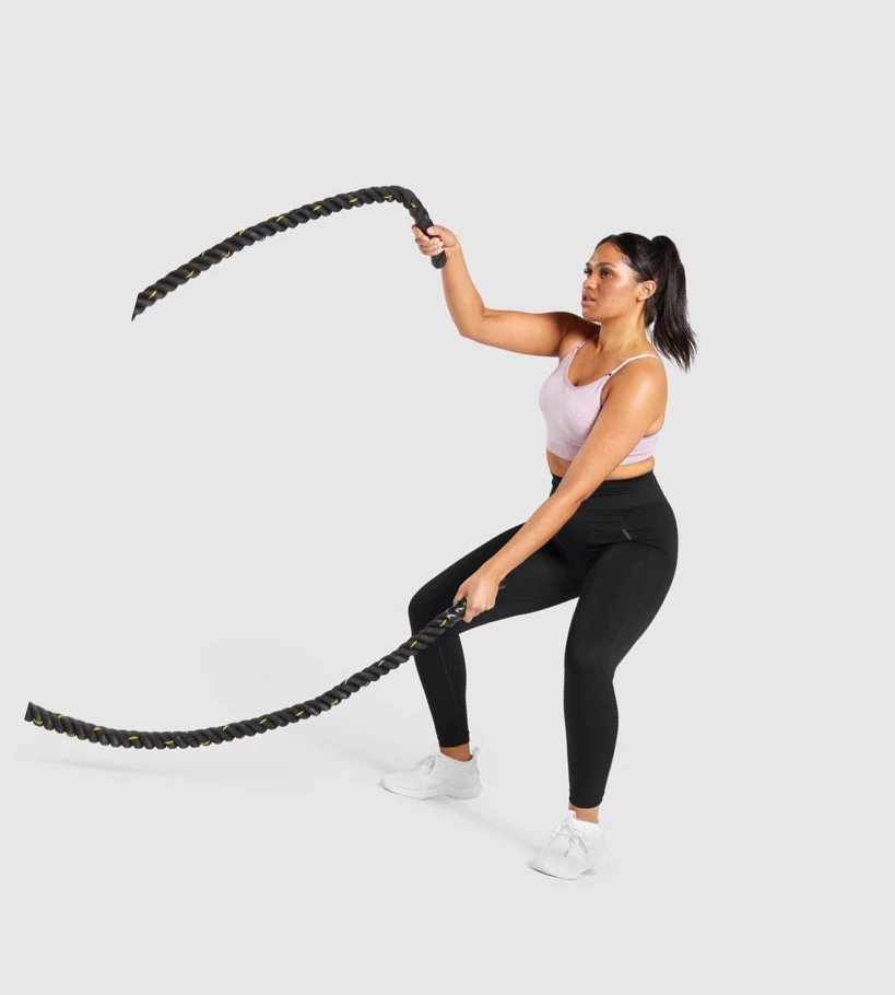 Gymshark Flex High Waisted Naisten Leggingsit Mustat Harmaat | WQGLKZ789