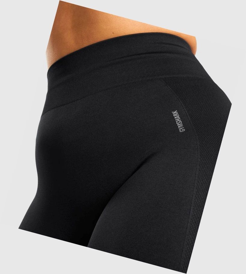 Gymshark Flex High Waisted Naisten Leggingsit Mustat Harmaat | WQGLKZ789