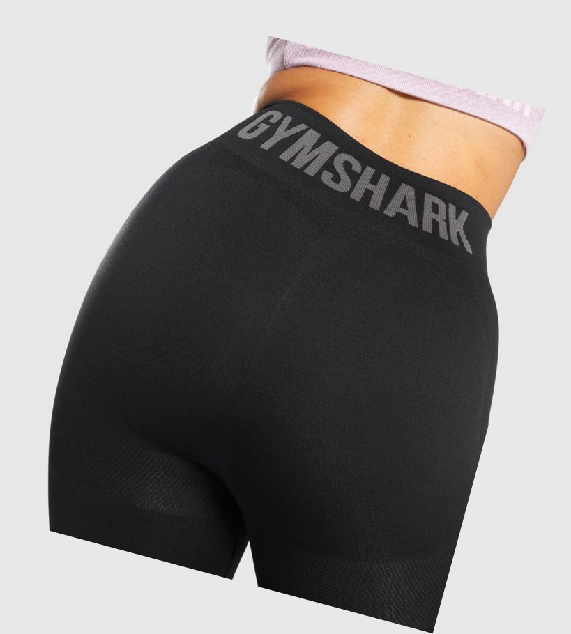 Gymshark Flex High Waisted Naisten Leggingsit Mustat Harmaat | WQGLKZ789