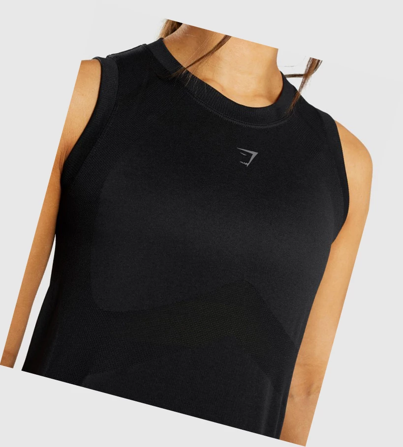 Gymshark Flex Loose Top Naisten Hihaton Paita Mustat | FVXDUB570