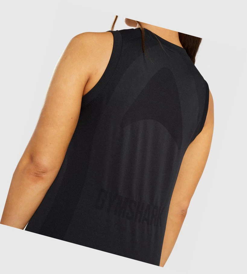 Gymshark Flex Loose Top Naisten Hihaton Paita Mustat | FVXDUB570