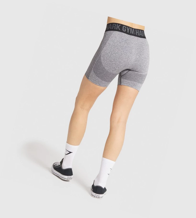 Gymshark Flex Naisten Shortsit Harmaat Mustat | VDTSCU014