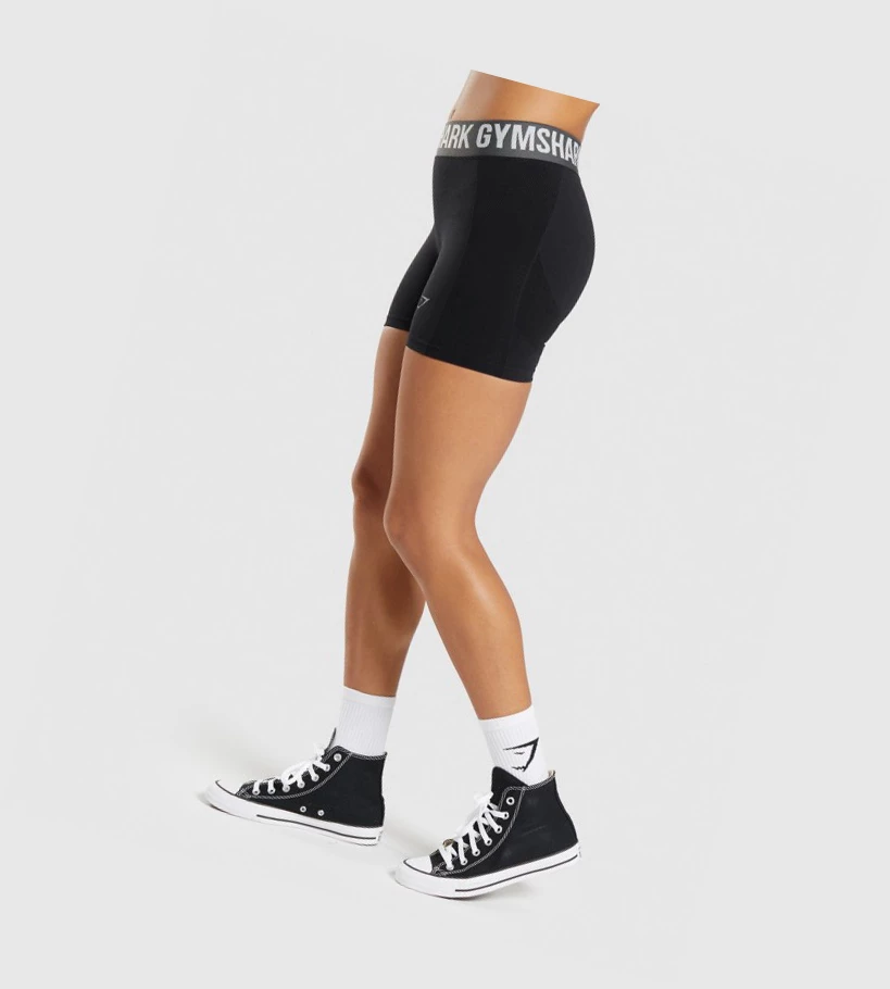 Gymshark Flex Naisten Shortsit Mustat | MZULRG074