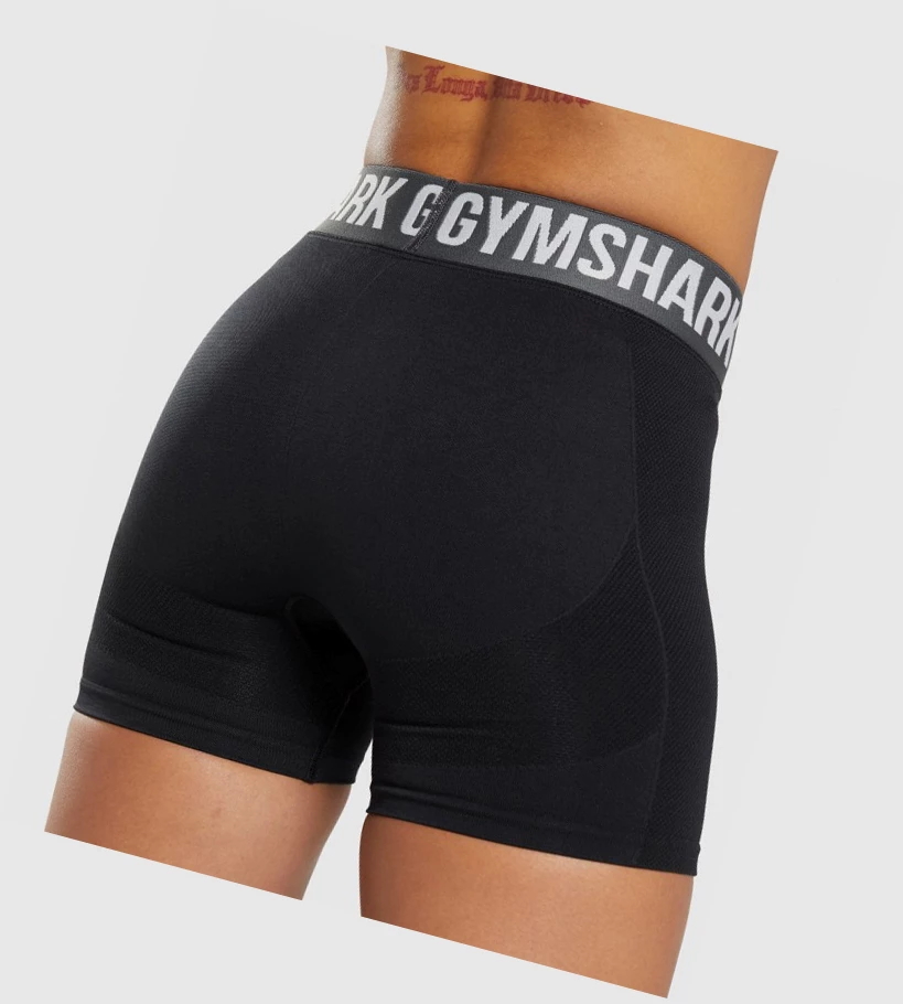 Gymshark Flex Naisten Shortsit Mustat | MZULRG074