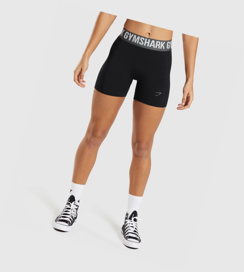 Gymshark Flex Naisten Shortsit Mustat | MZULRG074