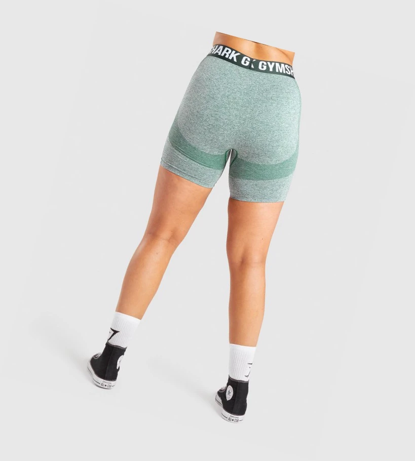 Gymshark Flex Naisten Shortsit Tummanvihreä | PIOXLY195