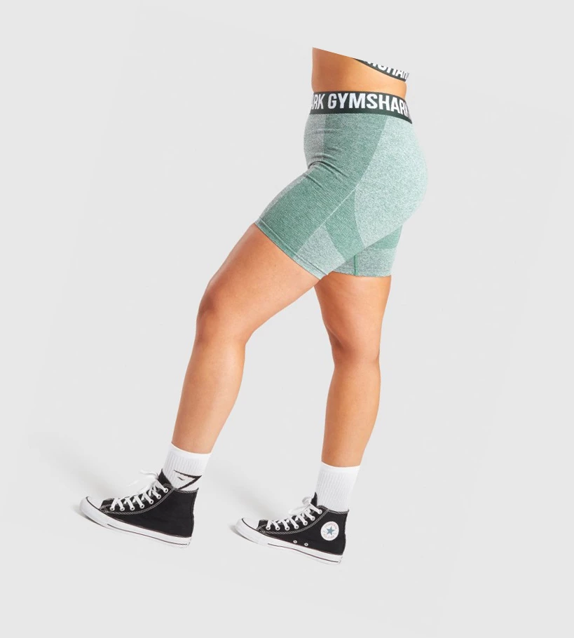 Gymshark Flex Naisten Shortsit Tummanvihreä | PIOXLY195