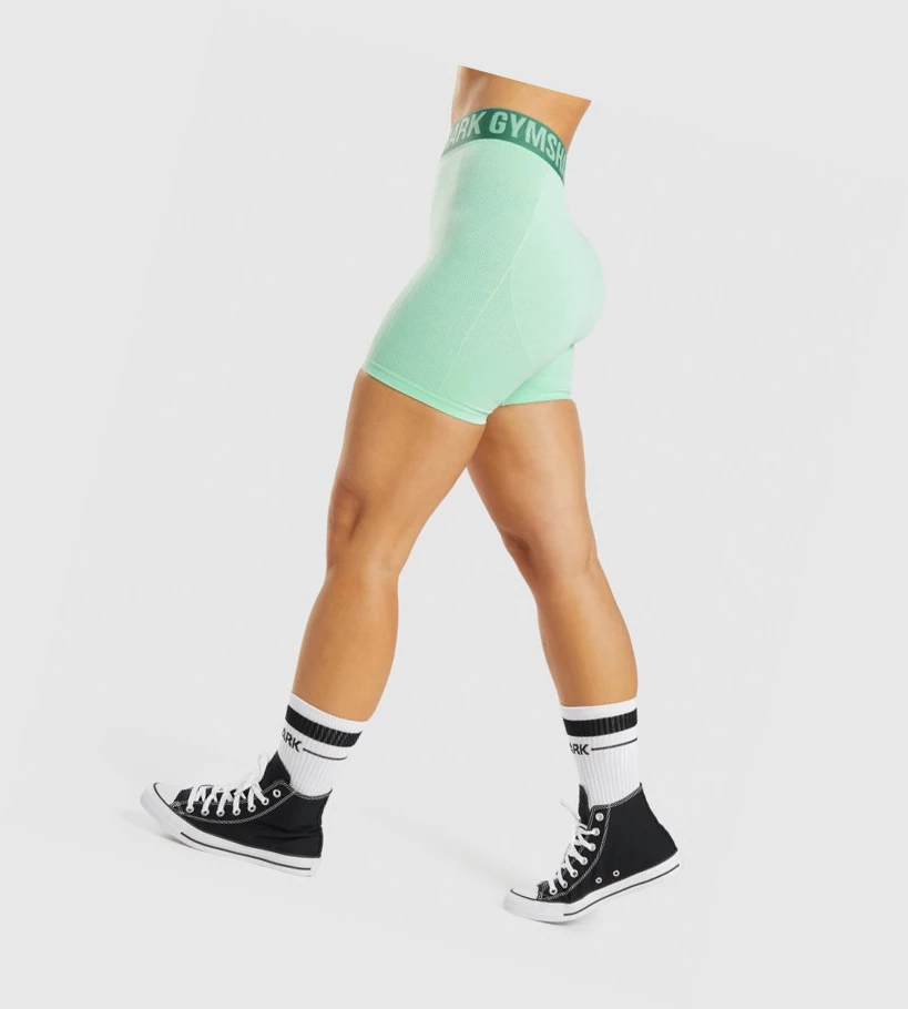 Gymshark Flex Naisten Shortsit Vihreä | XKARWZ378