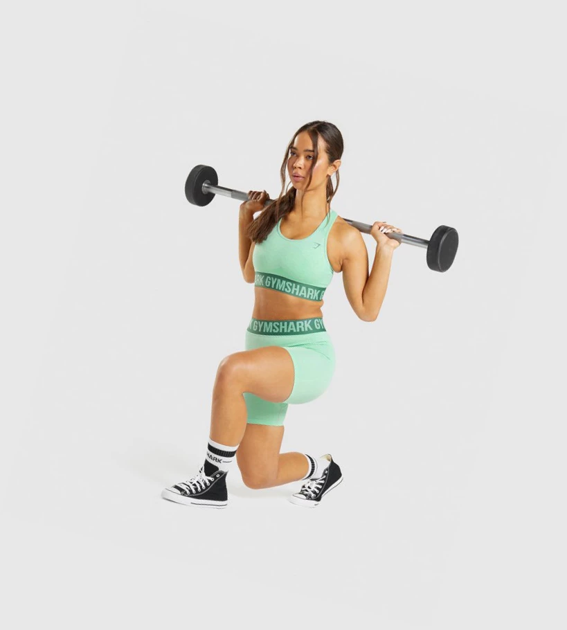Gymshark Flex Naisten Shortsit Vihreä | XKARWZ378