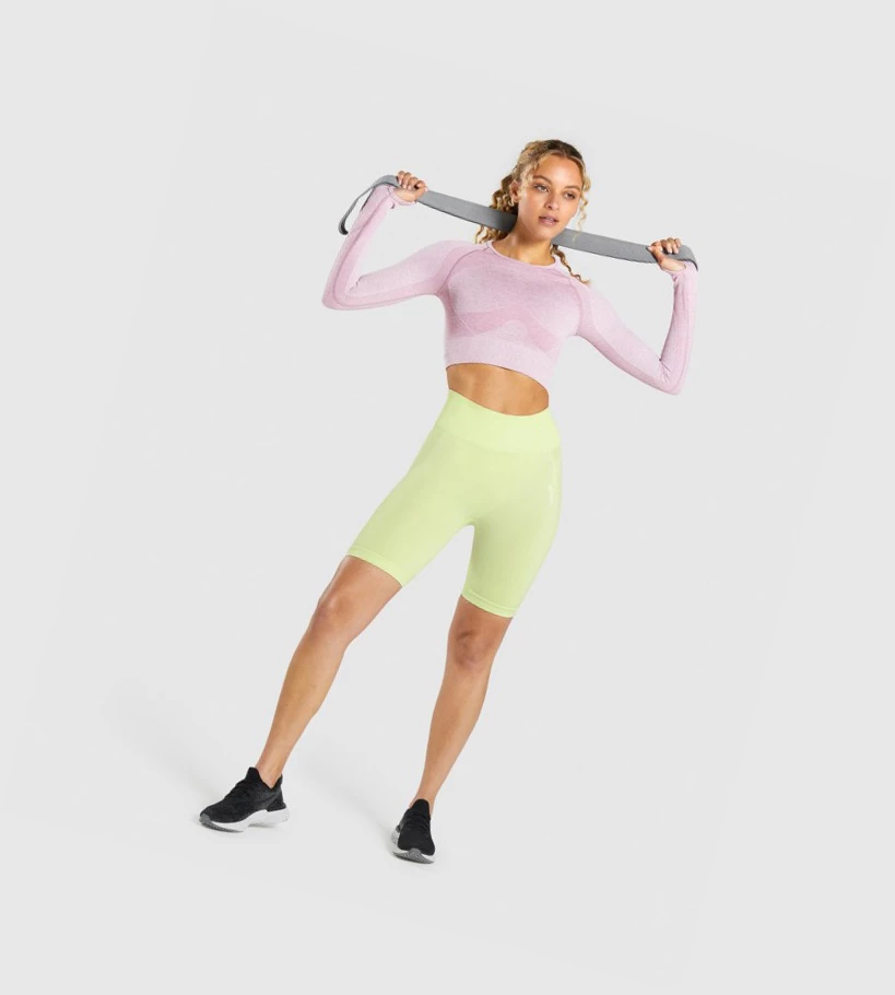 Gymshark Flex Sports Crop Top Naisten Puserot Vaaleanvioletit | YWCAGD094