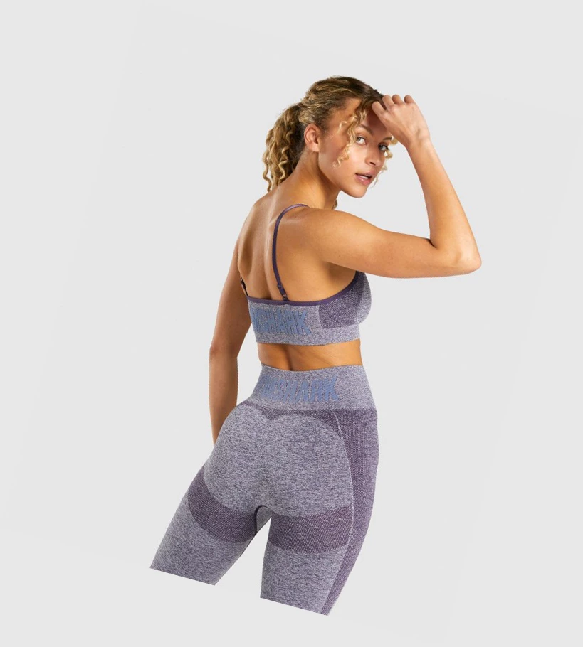 Gymshark Flex Strappy Naisten Urheiluliivit Violetit | ALPFJQ987