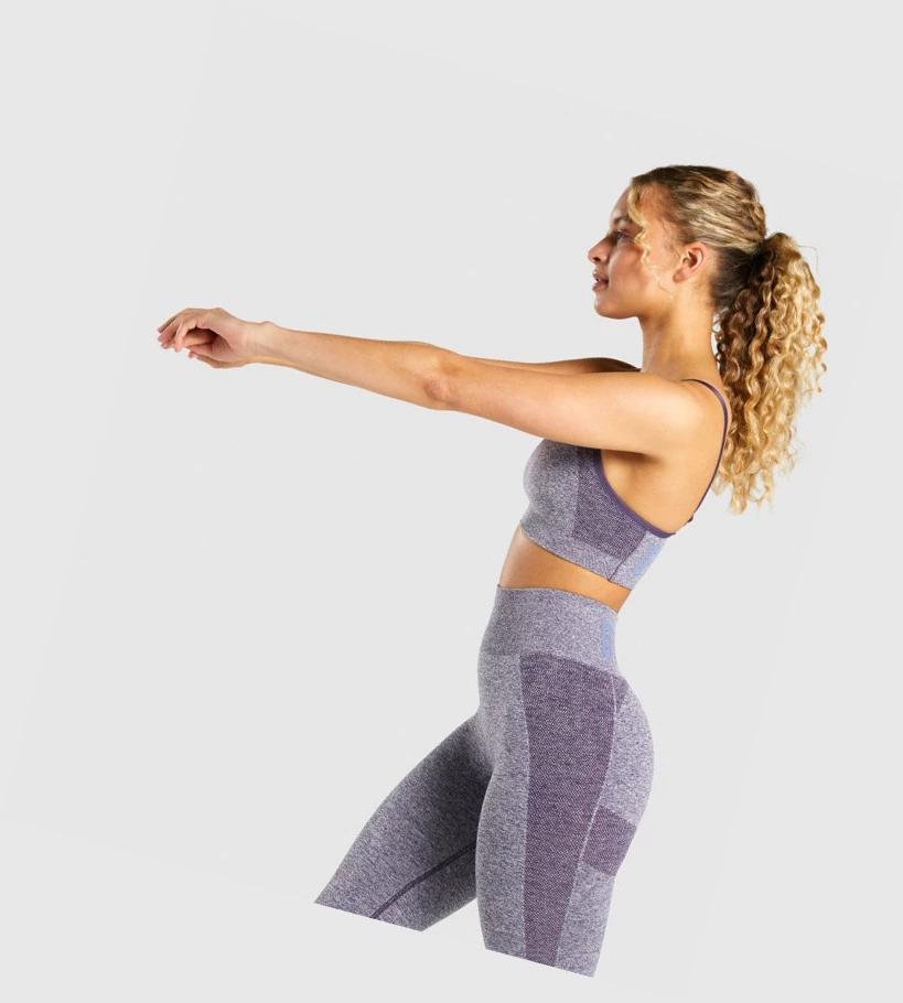 Gymshark Flex Strappy Naisten Urheiluliivit Violetit | ALPFJQ987