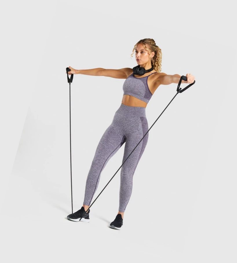 Gymshark Flex Strappy Naisten Urheiluliivit Violetit | ALPFJQ987
